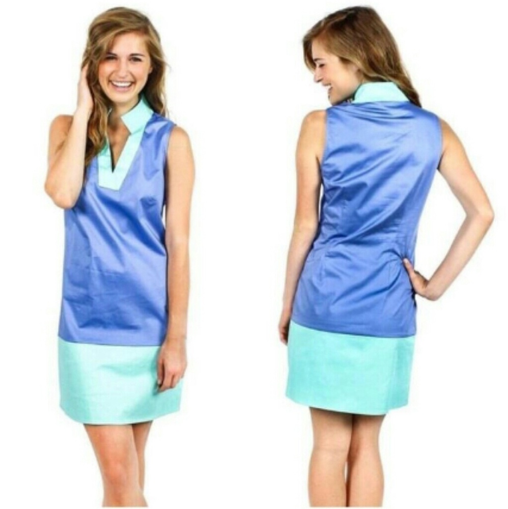 Sail to Sable colorblock cotton sleeveless women’s dress Size Large